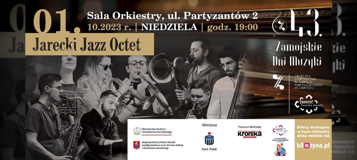 event-Дні музики в Замості – 𝗝𝗮𝗿𝗲𝗰𝗸𝗶 𝗝𝗮𝘇𝘇 𝗢𝗰𝘁𝗲𝘁 – камерний концерт-2023-10-01 19:00
