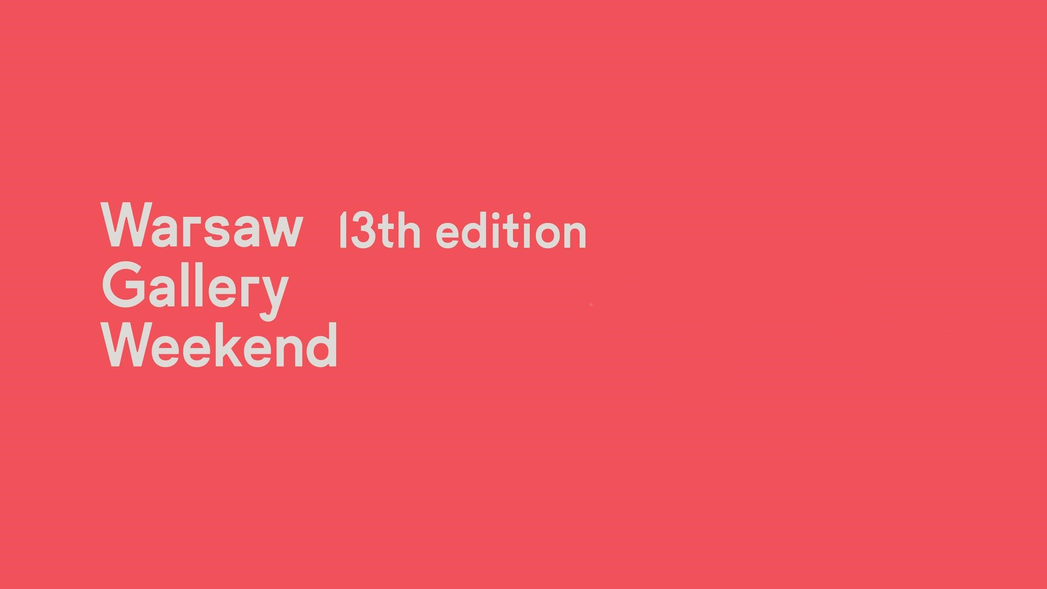 event-Warsaw Gallery Weekend-2023-09-28 11:00 – 2023-10-01 11:00