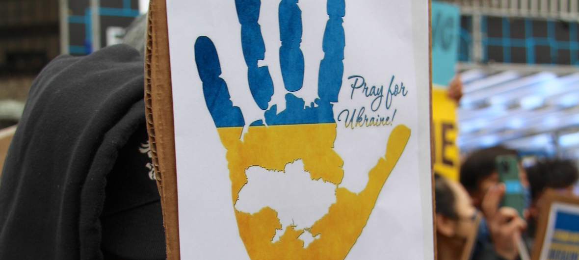 Варшава. Мітинг підтримки України перед російським посольством-2024-02-24 16:00